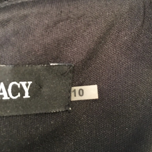 Ellen Tracy sleeveless black dress with beaded neckline - Picture 10 of 11